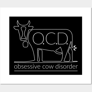 OCD Obsessive Cow Disorder - Cows Cow Posters and Art